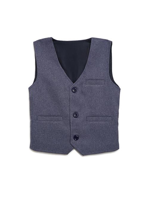 blue cotton blend waistcoats - 17267088 - Standard Image - 0