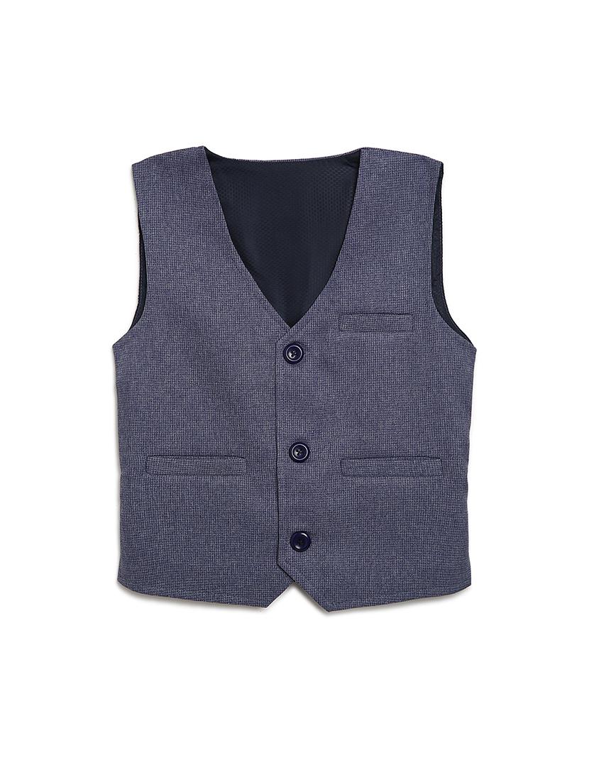 blue cotton blend waistcoats - 17267088 - Zoom Image - 0