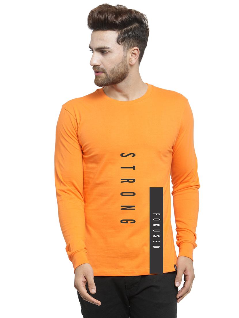 orange front print t-shirt - 17267515 - Zoom Image - 0