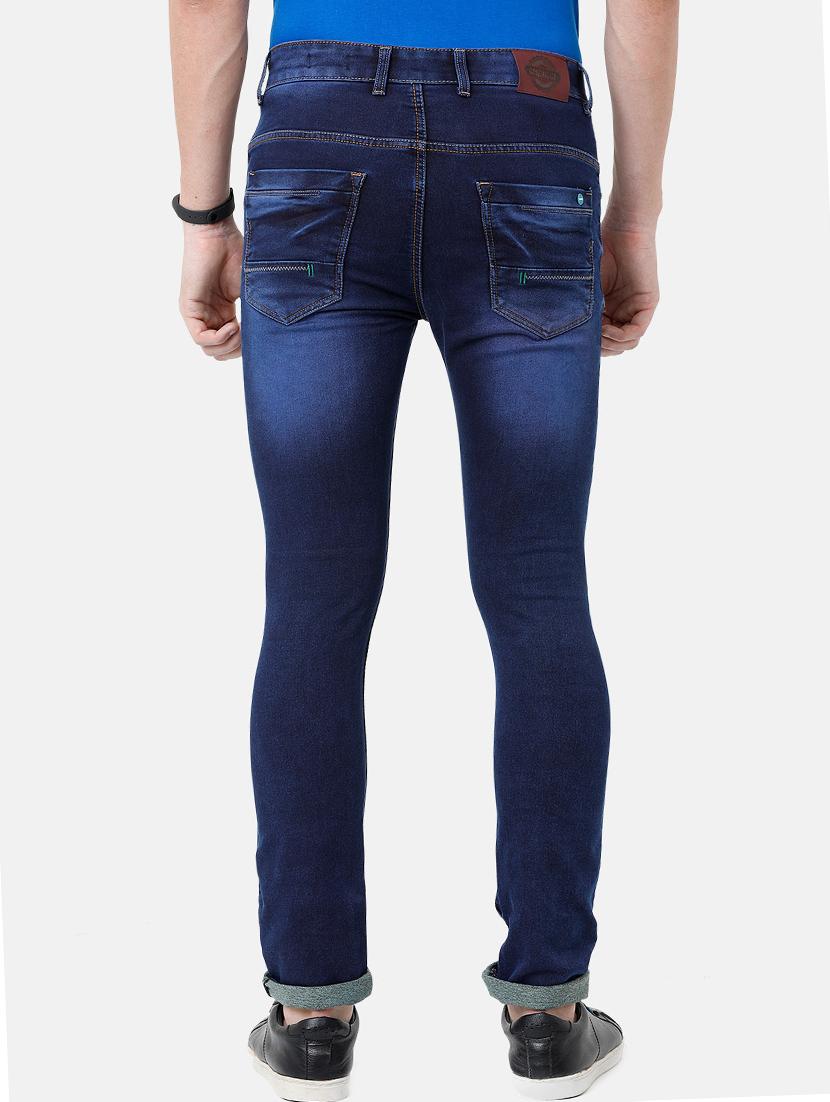blue light washed denim jeans - 17271632 - Standard Image - 3