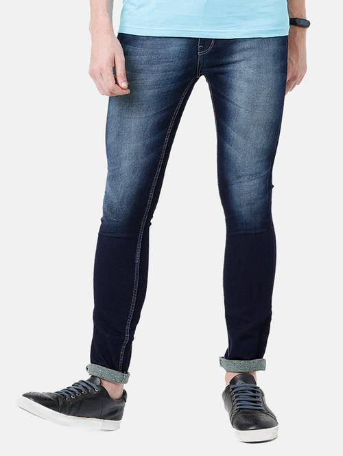 dark blue light washed denim jeans - 17271633 - Standard Image - 0