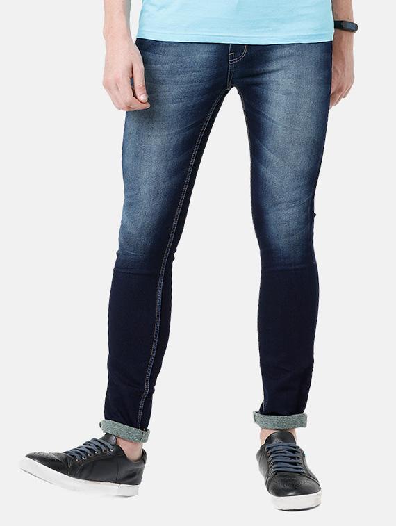 dark blue light washed denim jeans - 17271633 - Zoom Image - 0