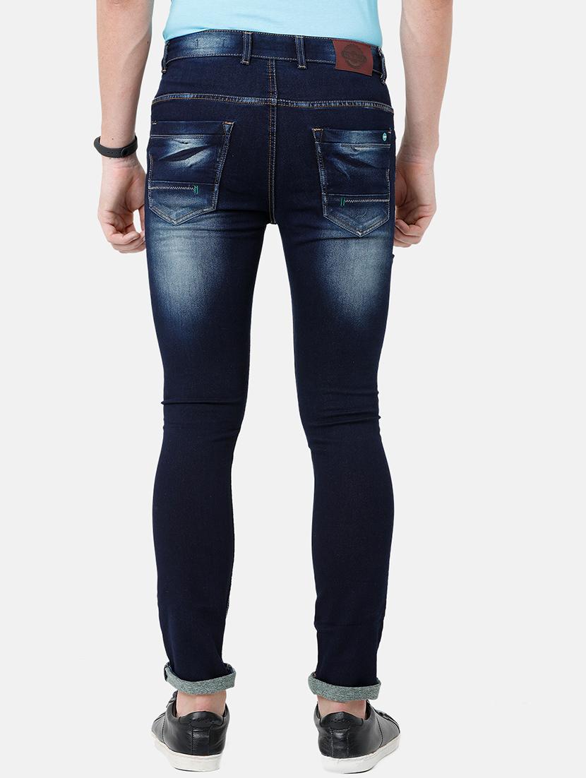 dark blue light washed denim jeans - 17271633 - Standard Image - 3