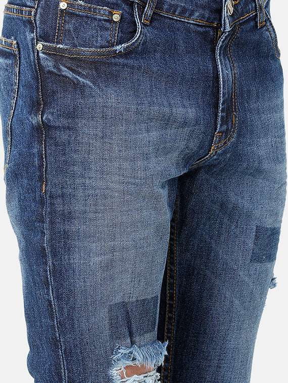 mens slim fit distressed jeans - 17271650 - Standard Image - 5