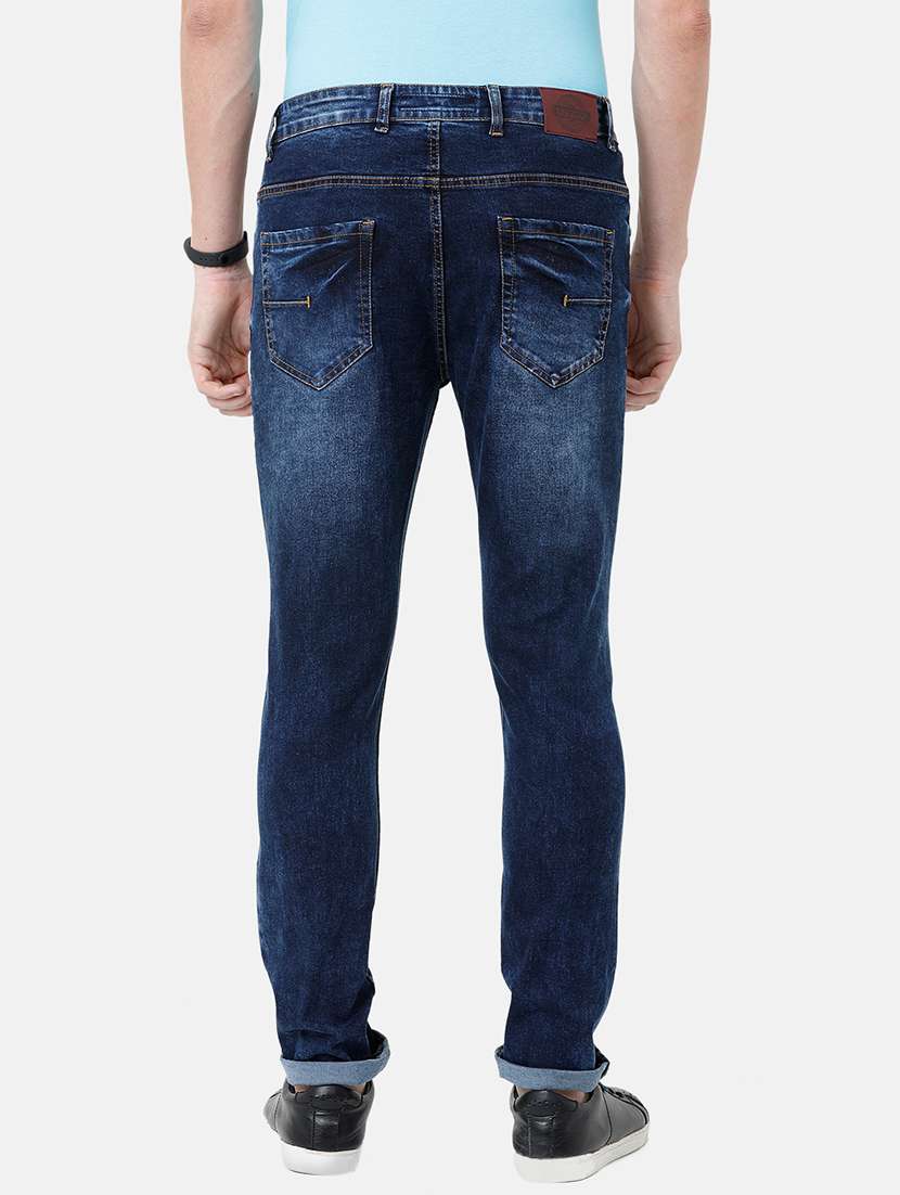 Buy Online Navy Blue Light Washed Ripped Denim Jeans From Clothing For Men By Cinocci For 2599 At 0 Off 21 Limeroad Com
