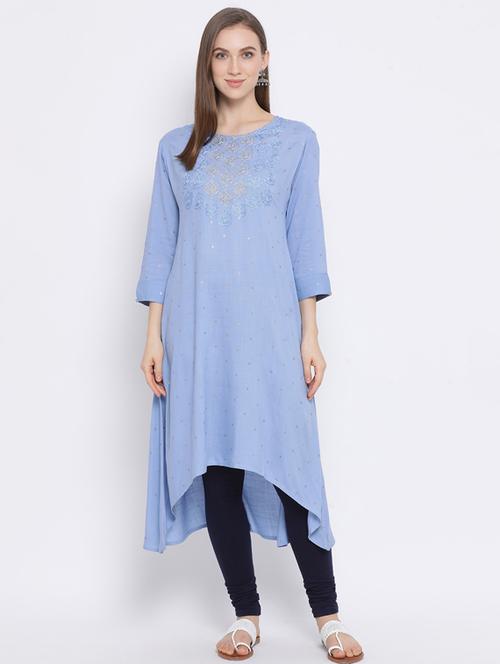 women's asymmetric kurta - 17271788 - Standard Image - 0