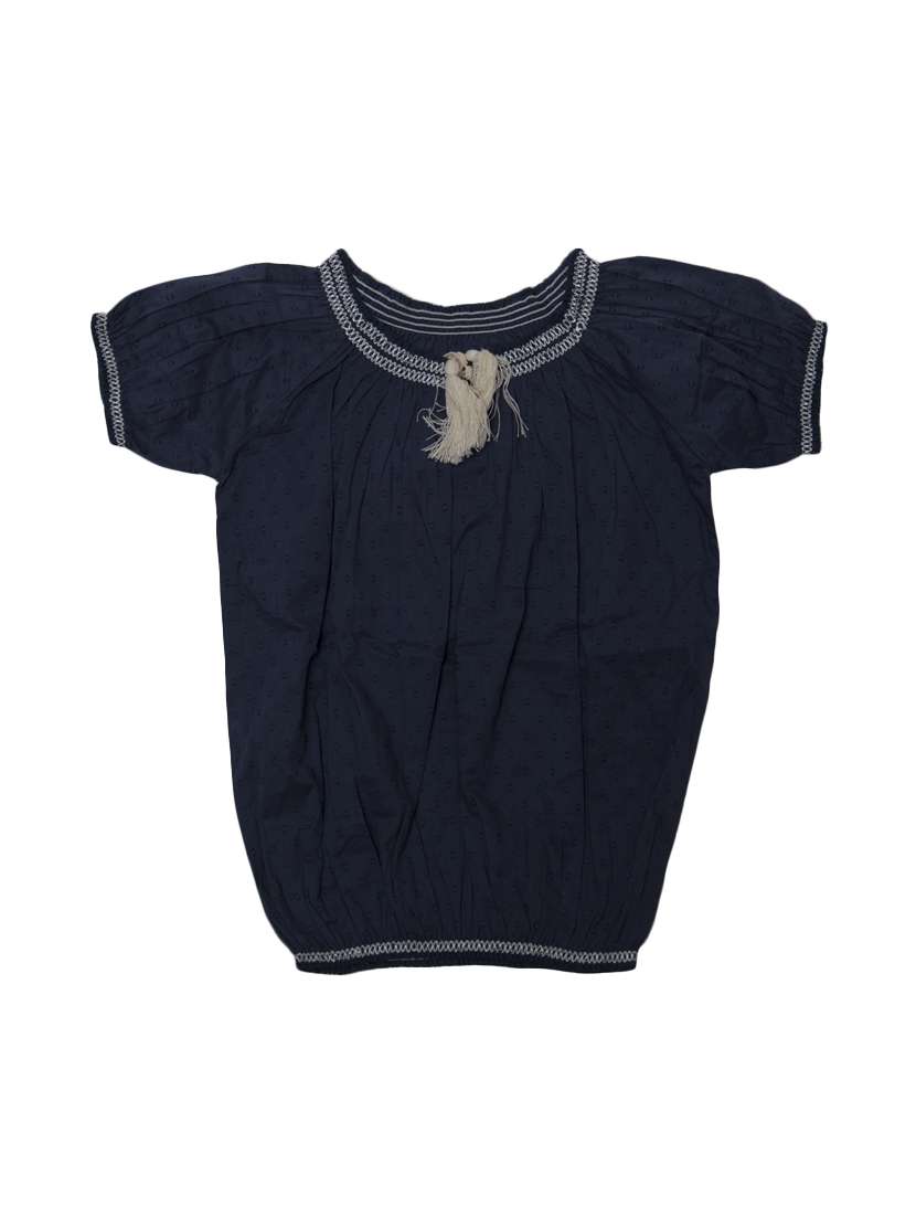 blue cotton regular tops & tee