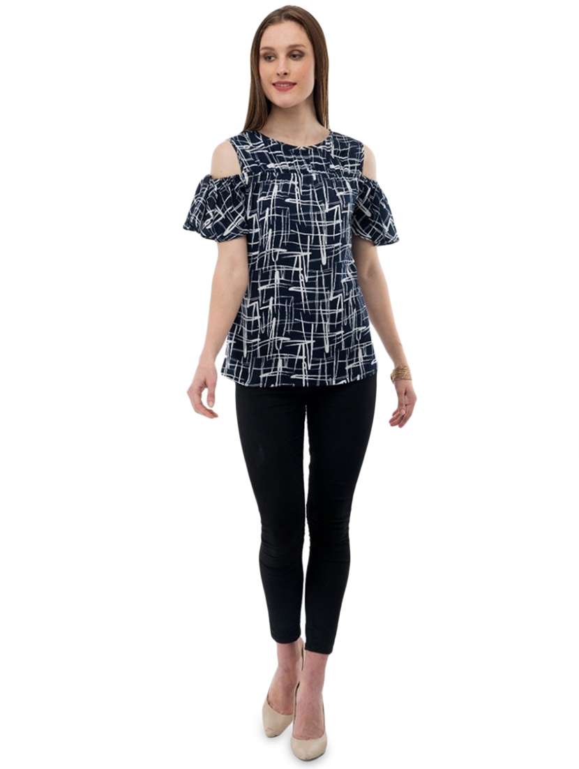 women's straight round neck top - 17272392 -  Standard Image - 3