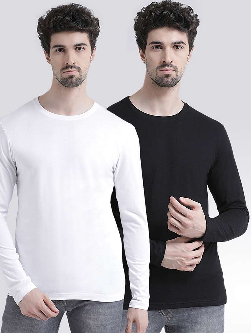 multi colored solid t-shirts combo - 17272620 -  Zoom Image - 0