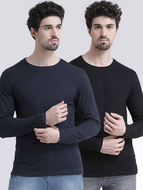 multi colored solid t-shirts combo - 17272629 - Standard Image - 0