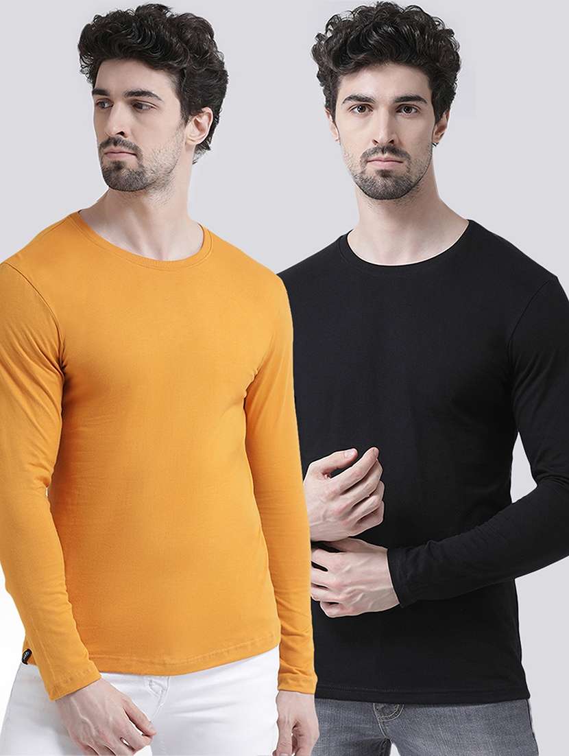 multi colored solid t-shirts combo