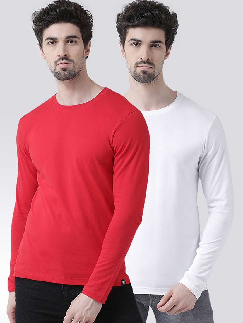 multi colored solid t-shirts combo - 17272632 - Zoom Image - 0