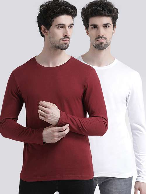 multi colored solid t-shirts combo - 17272639 - Standard Image - 0
