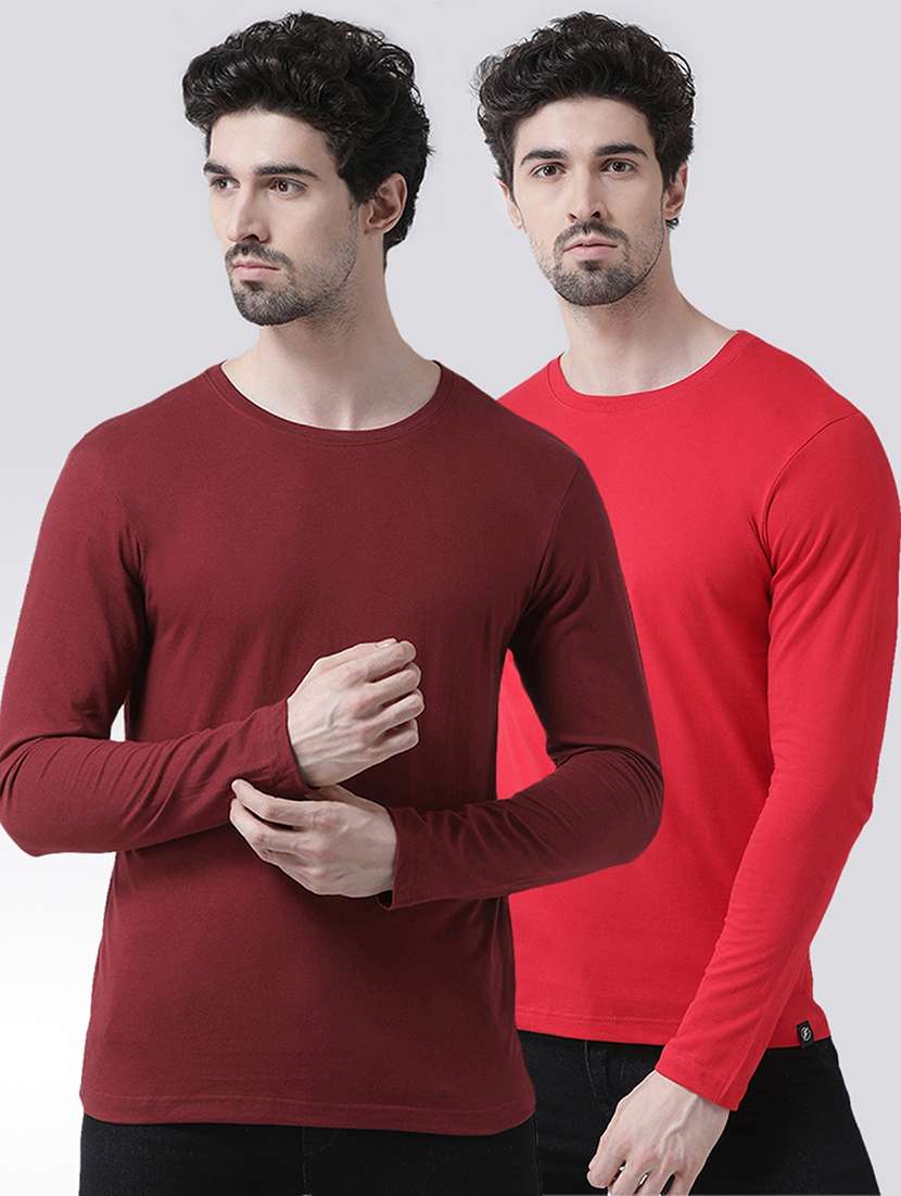 multi colored solid t-shirts combo