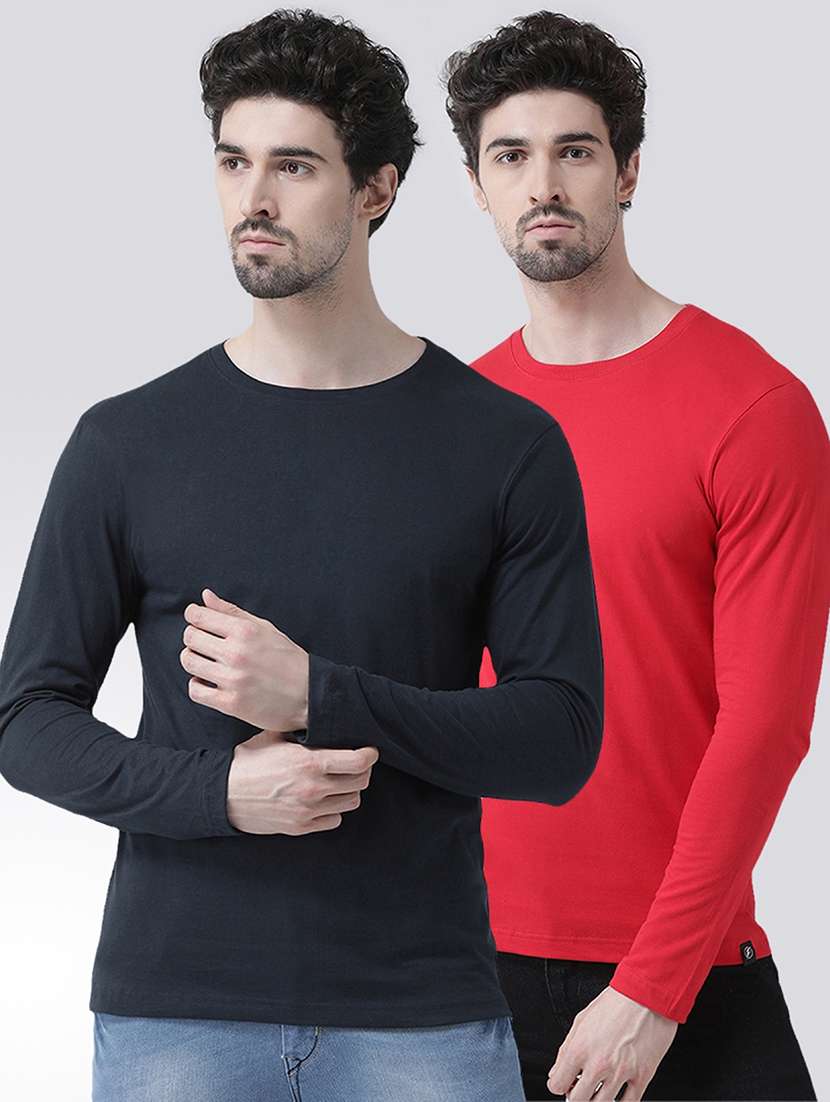 multi colored solid t-shirts combo