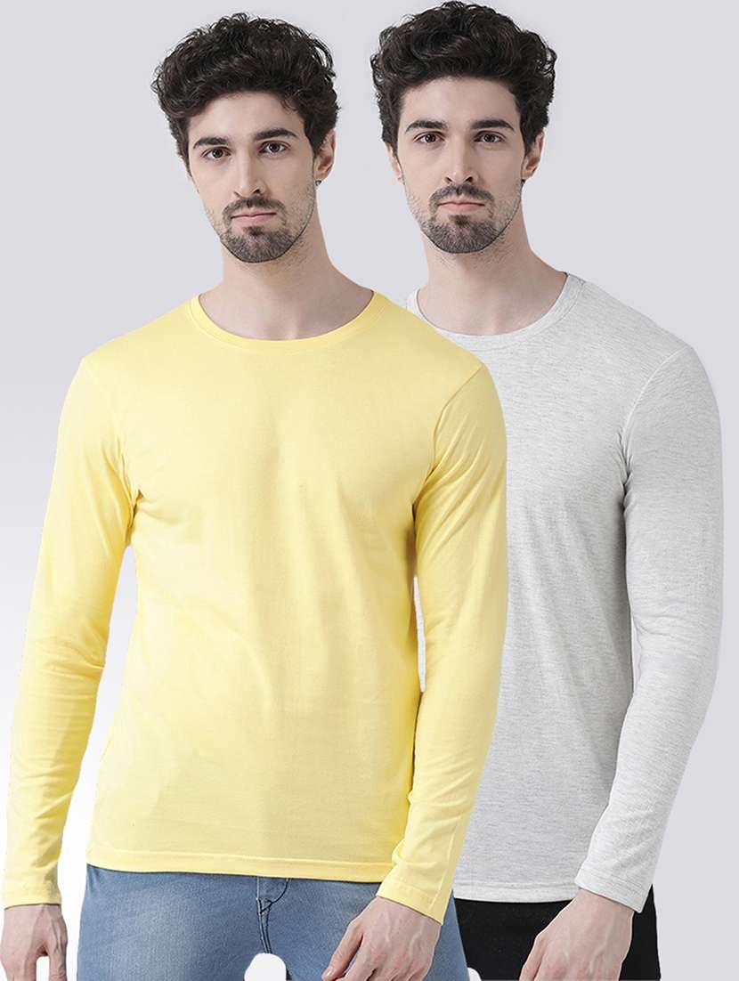 multi colored solid t-shirts combo