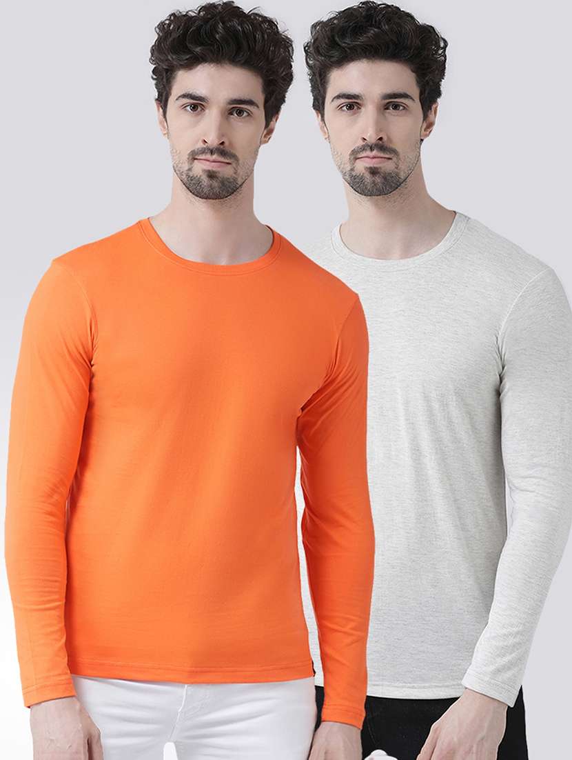 multi colored solid t-shirts combo