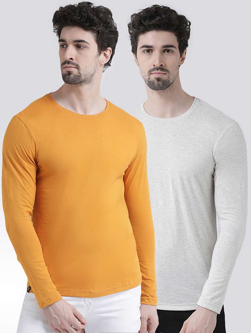 multi colored solid t-shirts combo