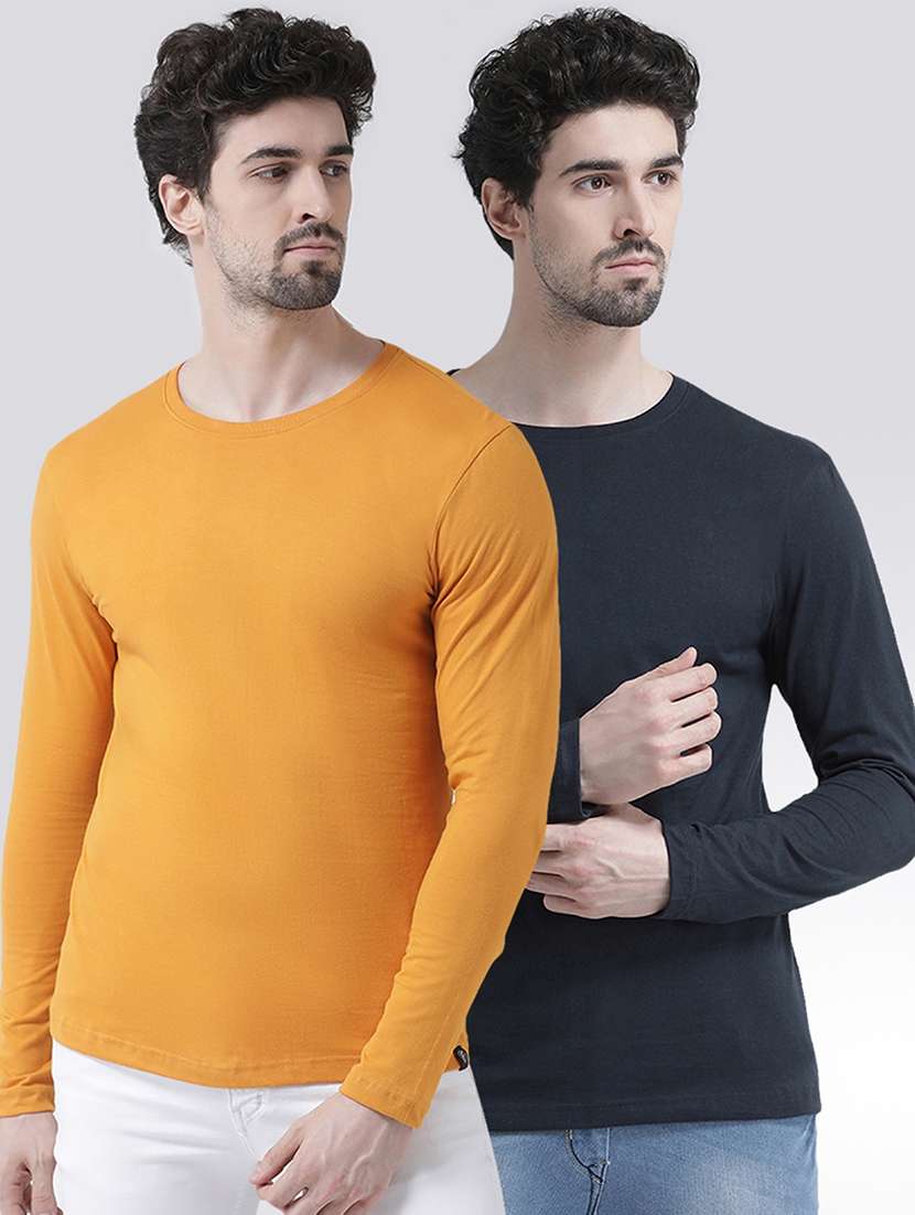 multi colored solid t-shirts combo