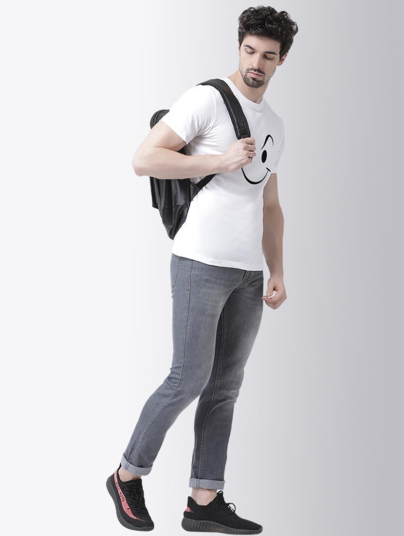 white chest print t-shirt - 17275145 - Standard Image - 3