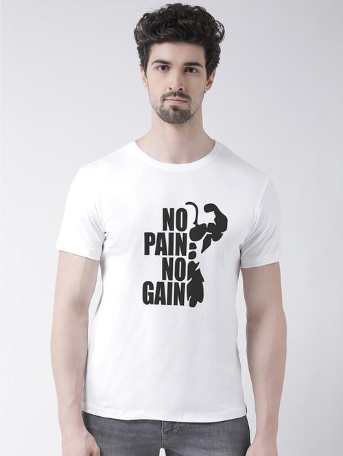 men short sleeved front print t-shirt - 17275167 - Standard Image - 0