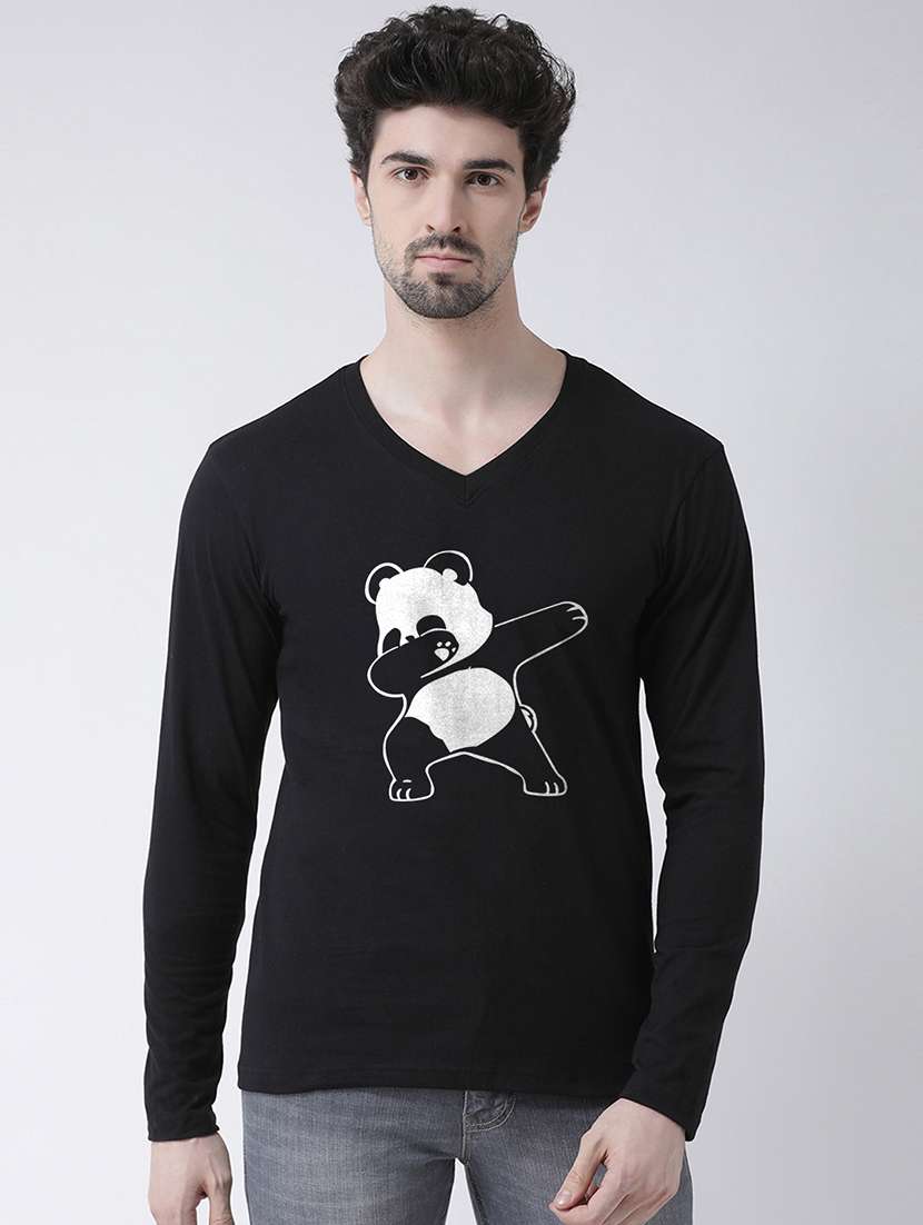 men front print long sleeve t-shirt - 17275229 - Zoom Image - 0
