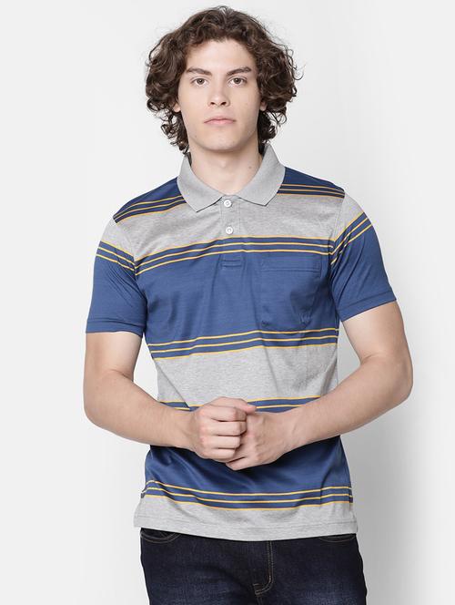 grey striped t-shirt - 17275628 - Standard Image - 0