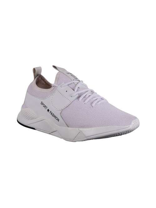 white lace up sport shoes - 17277134 -  Standard Image - 0