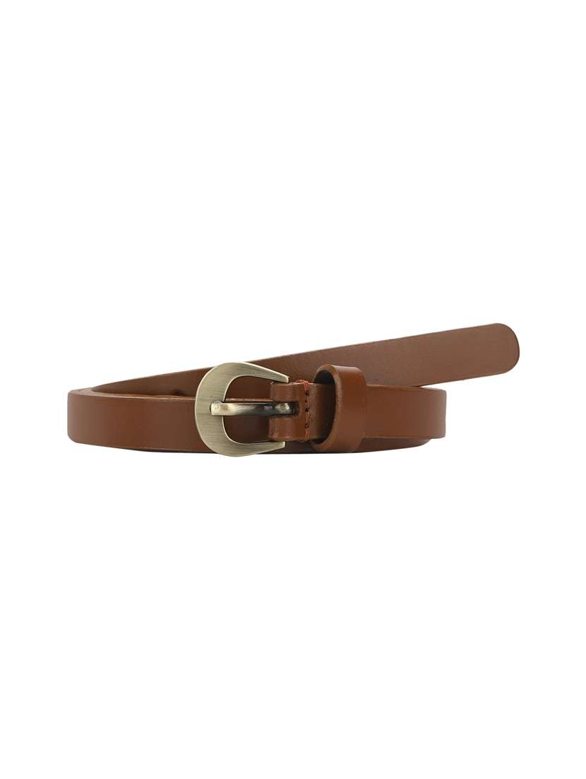 brown  leather belt