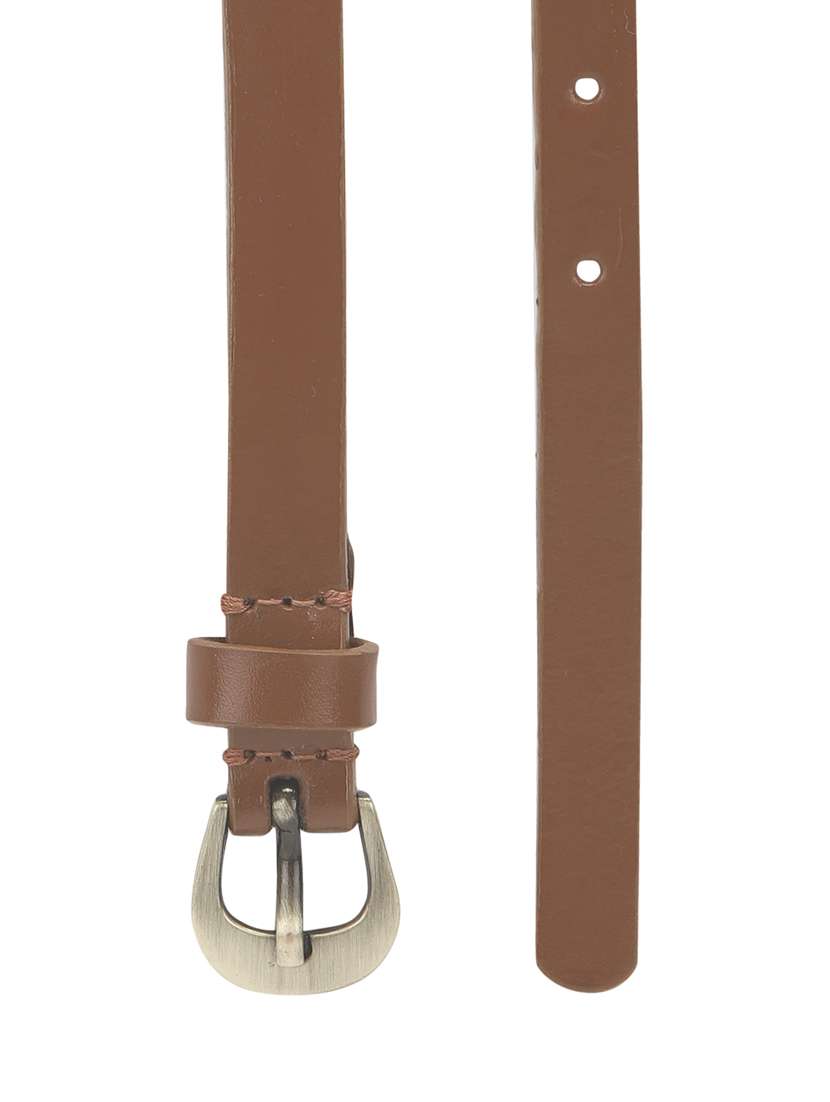 brown  leather belt - 17277625 -  Standard Image - 3