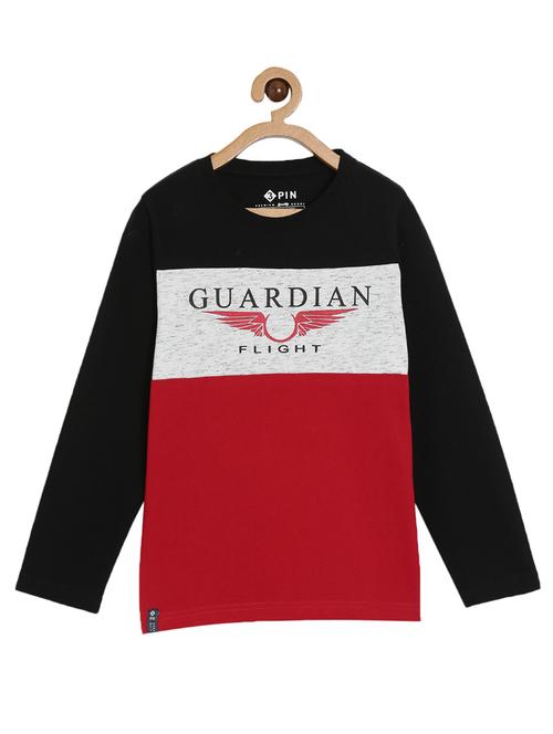 black colored cotton t-shirt - 17277773 - Standard Image - 0