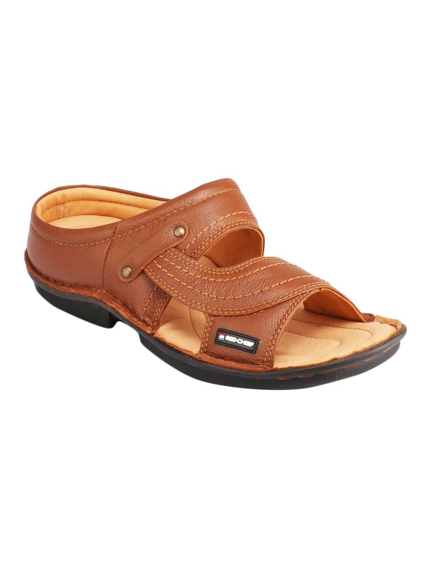 Buy online Tan Slip On Sandals from 
