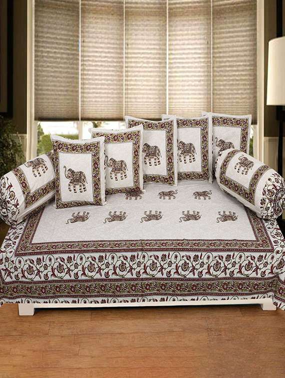  cotton jaipuri print traditional diwan set