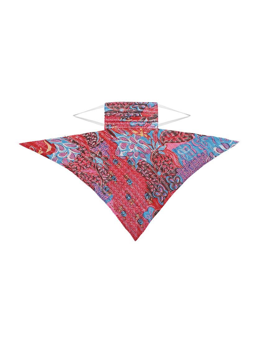 red cotton anti-pollution scarf women mask - 17279827 - Standard Image - 3