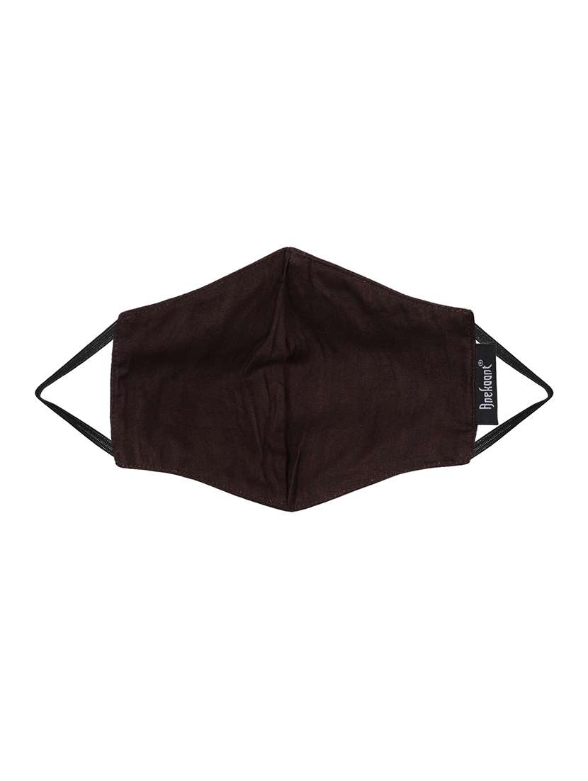 brown cotton decorative women mask - 17279867 -  Standard Image - 3