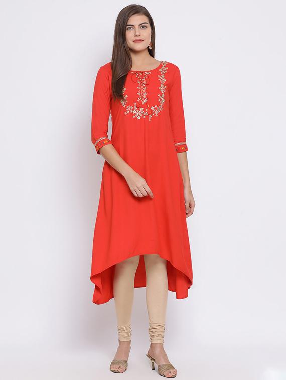 women's asymmetric kurta - 17282134 -  Zoom Image - 0