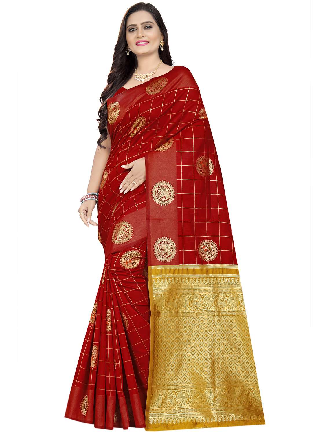 women's banarasi saree with blouse