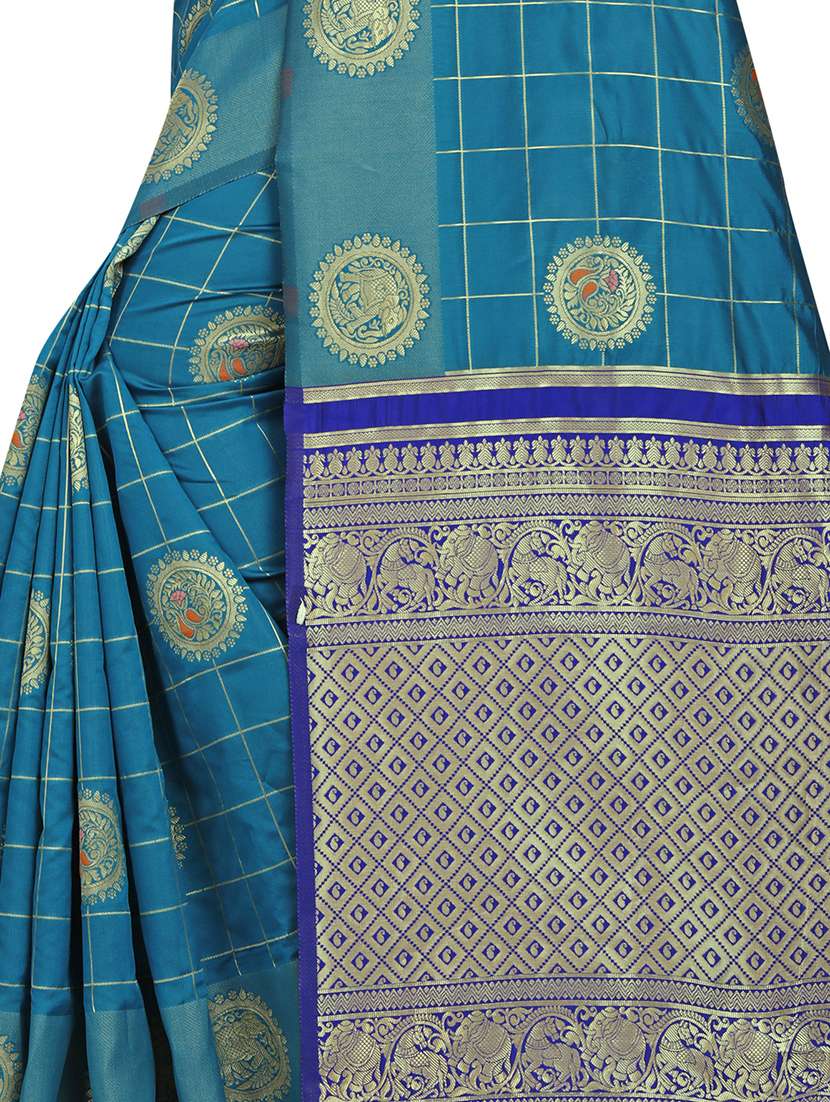 women's banarasi saree with blouse - 17282605 -  Standard Image - 3