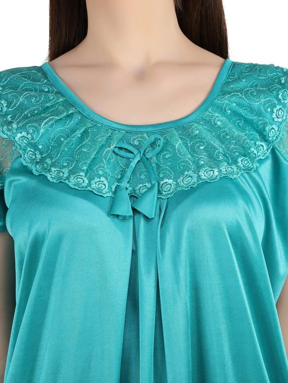 satin nightwear gown - 17286093 - Standard Image - 3
