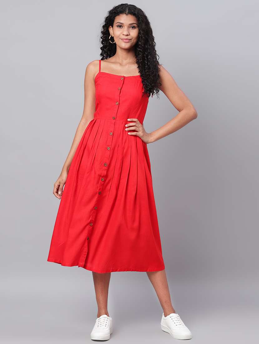 cami neck a-line dress 