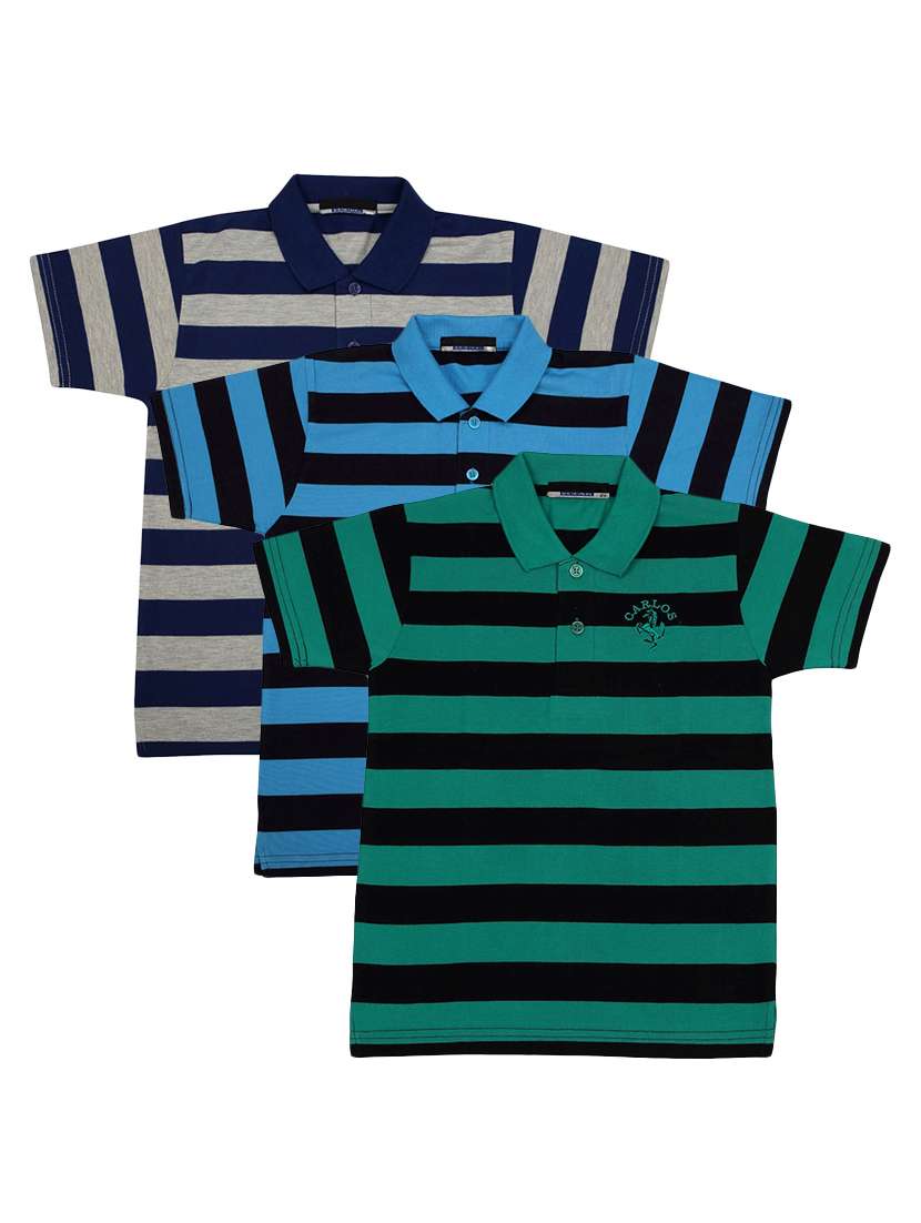 pack of 3 multi colored cotton t-shirt