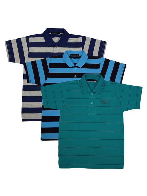 pack of 3 multi colored cotton t-shirt - 17286368 -  Standard Image - 0