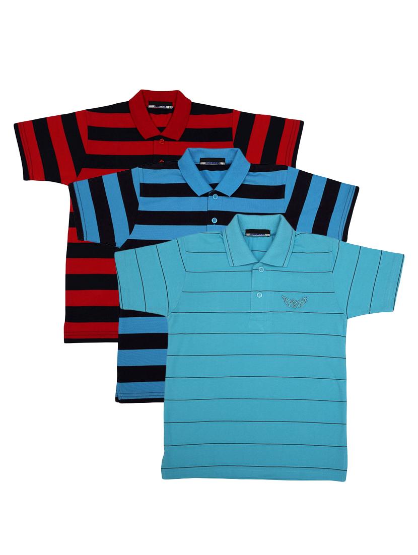 pack of 3 multi colored cotton t-shirt