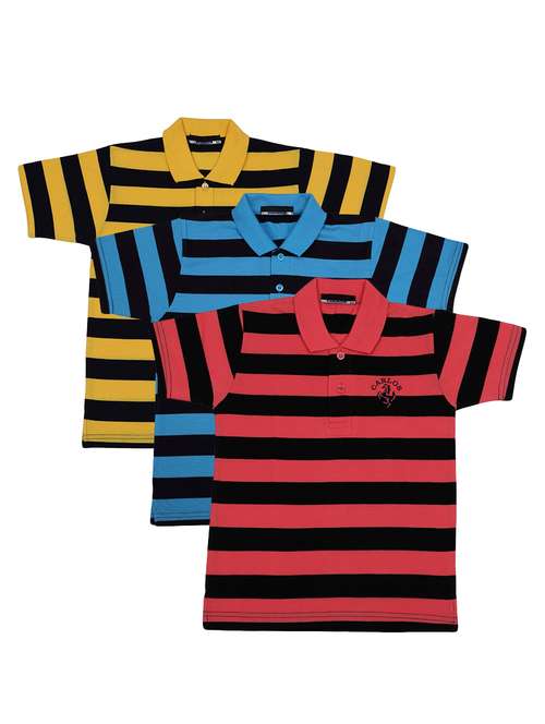 pack of 3 multi colored cotton t-shirt - 17286389 - Standard Image - 0