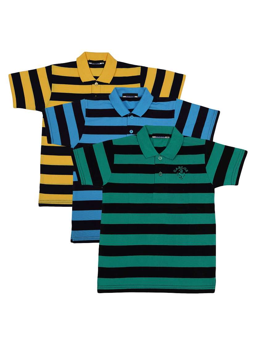 pack of 3 multi colored cotton t-shirt