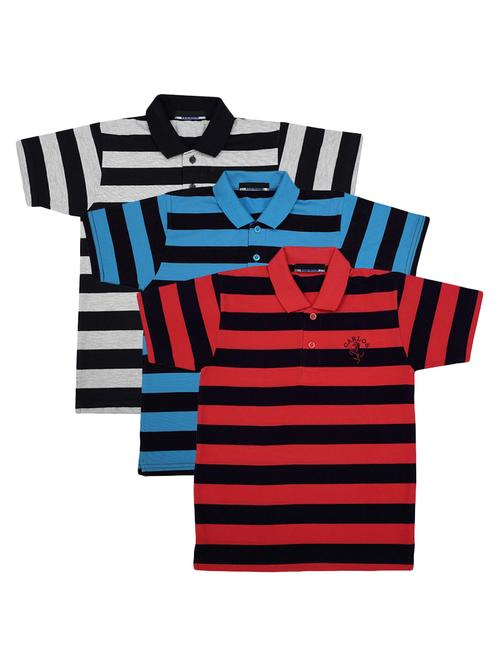 pack of 3 multi colored cotton t-shirt - 17286406 -  Standard Image - 0