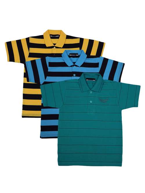 pack of 3 multi colored cotton t-shirt - 17286407 - Standard Image - 0