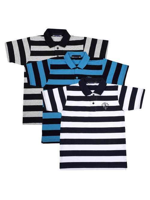 pack of 3 multi colored cotton t-shirt - 17286412 - Standard Image - 0