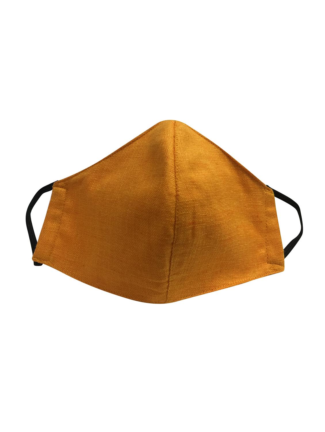 orange cotton solid men mask - 17287501 - Zoom Image - 0