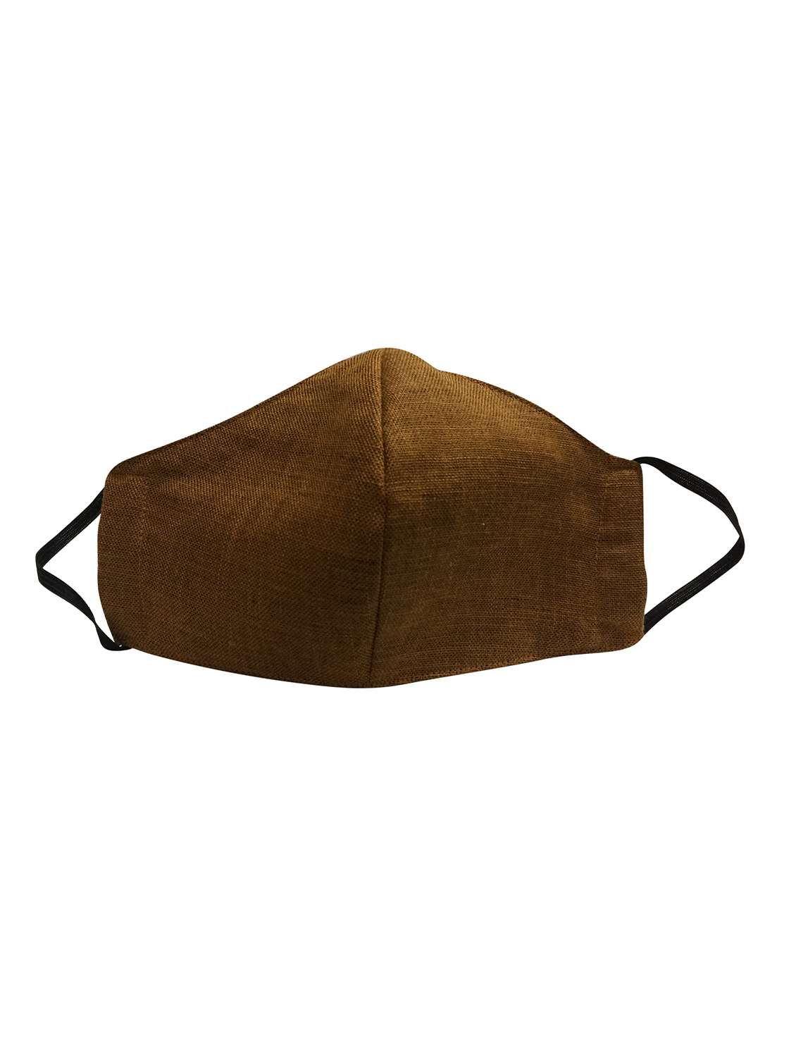 brown cotton solid men mask